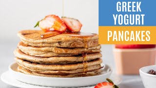 Healthy amp Fluffy Greek Yogurt Pancakes LOW CARB [upl. by Kassia]