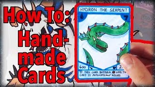 How to Make Trading Cards By Hand 5 minute tutorial [upl. by Sainana166]