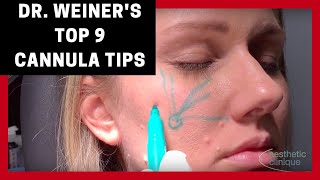 Dr Steven F Weiners Top 9 Tips for Using Cannulas for Fillers [upl. by Prissy]