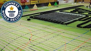 Epic domino show  Guinness World Records [upl. by Ycnalc]