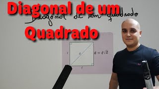 Diagonal de um quadrado [upl. by Ger]