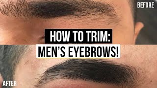 MENS EYEBROW GROOMING TUTORIAL EASY GROOMING ROUTINE  JAIRWOO [upl. by Switzer]