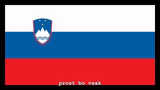 National Anthem of Slovenia Instrumental with lyrics [upl. by Glialentn]