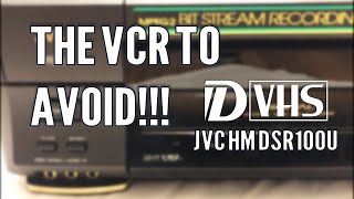 The VCR to Avoid  JVC HMDSR100U DVHS Satellite Combo [upl. by Aerdno661]