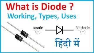 What is Diode in Hindi  Diode Working Types and Uses [upl. by Ydahs]