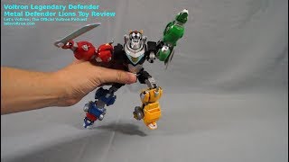 Voltron Legendary Defender Metal Defender Diecast Combining Lions Review [upl. by Ylrebmi]