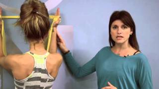 Cervical Thoracic Junction Exercise TheraBand Wall Walks [upl. by Celesta492]