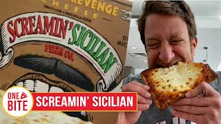 Barstool Pizza Review  Screamin Sicilian Frozen Pizza [upl. by Gerrald162]