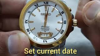 Seiko 6A32 Perpetual Calendar amp Date Time Setting  Watch Repair Channel  SolimBD [upl. by Einneb106]