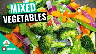 Sauteed Vegetables  Sautéed Mixed Vegetables  How to make Sauteed Vegetables Recipe [upl. by Wey727]