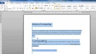 How to Remove Formatting in Word [upl. by Lew238]