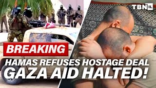 BREAKING Israel FREEZES Gaza Aid – Hamas REJECTS Hostage Deal  TBN Israel [upl. by Annavahs]