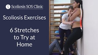 Scoliosis Exercises  6 Stretches to Try at Home [upl. by Eart]