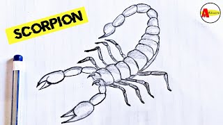 How to Draw a Scorpion Easily and Step by Step [upl. by Philemon778]