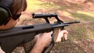 Steyr AUG A1 amp AUG A3 Review [upl. by Aikyn716]