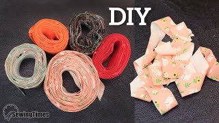 DIY Continuous Bias Tape  10 yard of Binding from 12 yard of Fabric sewingtimes [upl. by Ainsworth713]