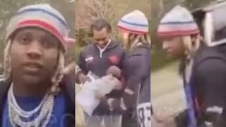 Lil Durk Gets Emotional Outside King Von Funeral Says RIP KING VON [upl. by Jochbed]