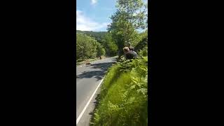 Guy Martin Crash  Isle of Man TT 2017  Honda Superbike [upl. by Sixla]