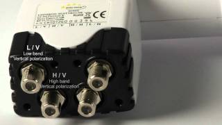 How to connect a Quatro LNB to Terra multiswitch [upl. by Hgieliak]