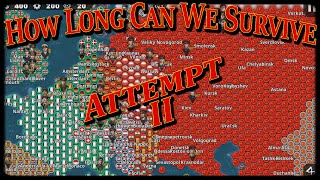 How Long Can We Survive Attempt II1 Nuclear War Mod World Conqueror 4 [upl. by Anaerb]