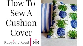 How To Make Easy amp Washable Cushion Covers  DIY Throw Cushions [upl. by Neik]