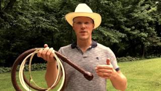 Cracking a 12 foot Bullwhip [upl. by Ahsaret]