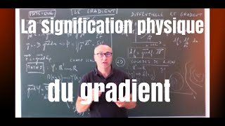 La signification physique du gradient [upl. by Dilan]