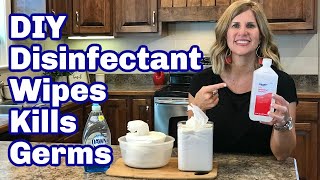 Make DIY Disinfectant Wipes Kills Germs [upl. by Daffi651]