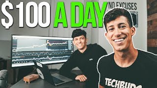 HOW TO MAKE 100 A DAY AS A BEGINNER INVESTOR [upl. by Akital]