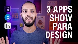 3 APLICATIVOS GRATUITOS PARA FAZER DESIGN [upl. by Suoivart]