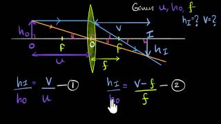 Thin lens formula derivation [upl. by Boehmer]