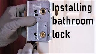 Installing bathroom lock [upl. by Charlie]