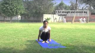 Paschimottanasana Yoga Pose  Onlymyhealthcom [upl. by Yennor738]