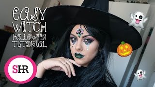 WITCH  Easy Halloween Makeup Tutorial  Sophie Hannah Richardson [upl. by Rains62]