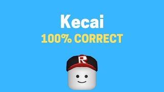 Kecai Application Answers 2021  ROBLOX [upl. by Diann]