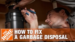 How to Fix a Garbage Disposal  The Home Depot [upl. by Nilats427]