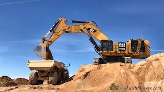 Brand New CAT 6015B Excavator Loading 745s [upl. by Eceinahs]