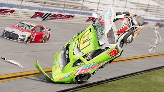 NASCAR Blowover Crashes 1  BeamNG Drive [upl. by Milone]