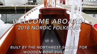 2018 Nordic Folkboat  Interior Walk Through [upl. by Meredeth]