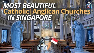 MOST BEAUTIFUL CATHOLIC  ANGLICAN CHURCHES IN SINGAPORE [upl. by Janus]