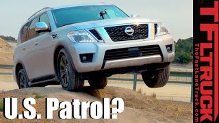 2017 Nissan Armada 4x4 First Drive Review [upl. by Ocir]