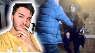 SISTER STARTED BEATING HIM Cigarette PRANK [upl. by Waylen]