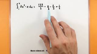 Calculus  Evaluating a definite integral [upl. by Shandy]