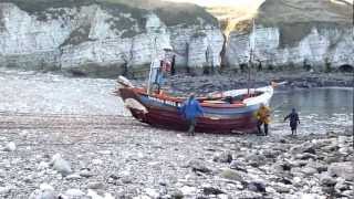 Coble at Flamborough North Landing [upl. by Evyn]