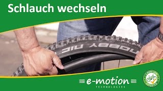 Schlauch wechseln beim eBike  Pedelec  Wie geht das [upl. by Ahsercal]