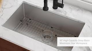 Kraus Standart PRO Undermount Kitchen Sink Series [upl. by Inaffets]