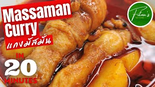 MASSAMAN Curry 20 MINUTES Recipe for Dinner  FITOUS THAI KITCHEN [upl. by Eidnalem]