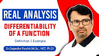 Real Analysis  Differentiability of A Function  Definition amp Examples [upl. by White]