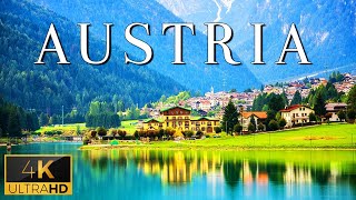 FLYING OVER AUSTRIA 4K UHD  Relaxing Music With Beautiful Natural Landscape 4K Video Ultra HD [upl. by Nylra927]