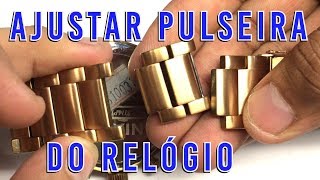 Como diminuir  ajustar Regular Pulseira do Relógio Ezequias Relojoeiro [upl. by Erline]